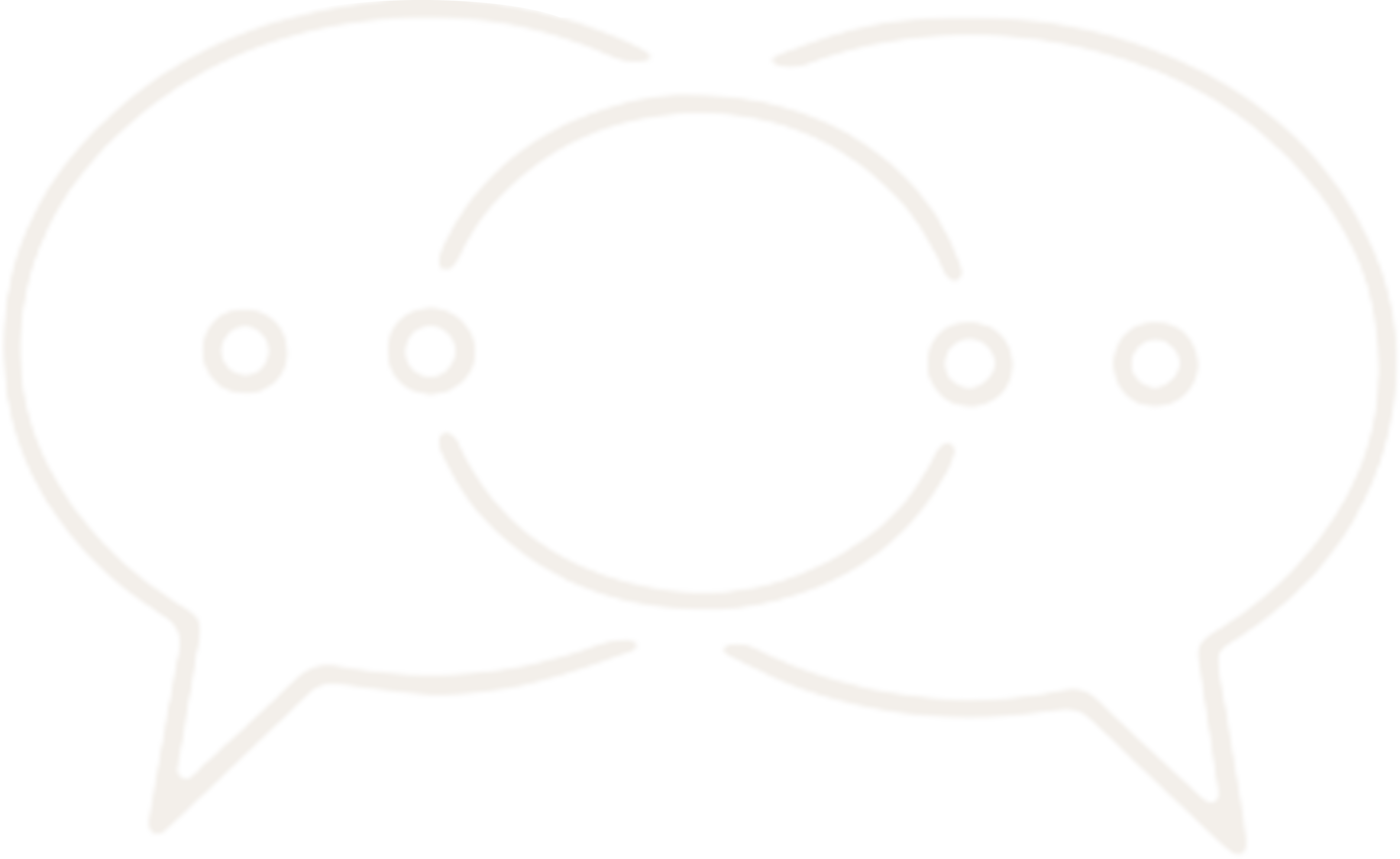 Two speech bubbles in dialogue.