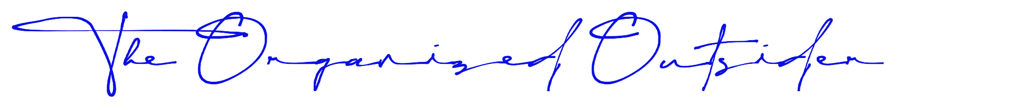 Signature: The Organized Outsider